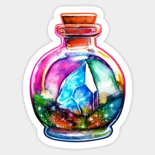 Magic Crystal Potion Bottle Sticker